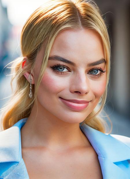 skswoman, smile, background roman city, epic (photo, studio lighting, hard light, sony a7, 50 mm, matte skin, pores, colors, hyperdetailed, hyperrealistic), <lyco:Margot RobbieV2:1.3>