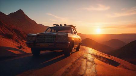 pro photo, man traveling over the world, sunset, (beautiful-nature:1.2), masterpiece, intricate details, 8k, octane render  <lora:add-detail-xl:1.5>, surreal photography, dreamlike imagery, subconscious exploration, bending reality, imaginative narratives, juxtaposing elements, evoking wonder and awe, transcending boundaries, challenging perceptions, fantastical landscapes, otherworldly atmospheres