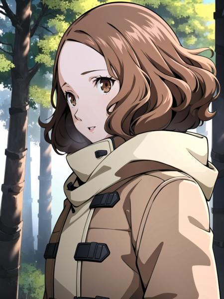 masterpiece, best quality, highres, extremely detailed CG unity 8k wallpaper,
portrait of dsharu, brown hair, short hair, scarf, winter coat, 1girl, solo, standing, winter, forest, detailed background, (persona 5:0.5)
<lora:dsharu_e2:0.75>