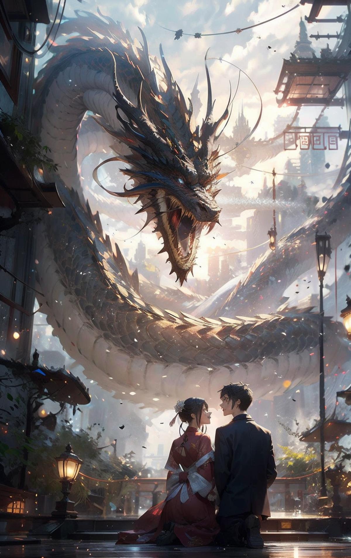 龙神幻想/Chinese dragon Lora image by nuaion