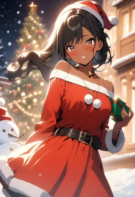 Anime Style Christmas Dresses (Santa Dress & Elf Dress)