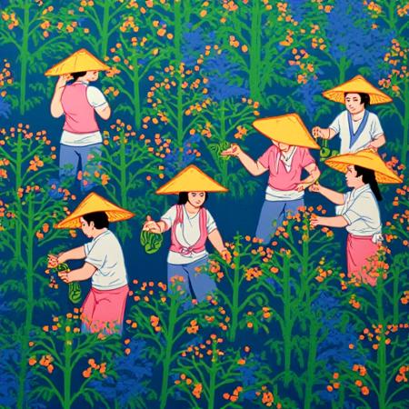 A Chinese folk painting