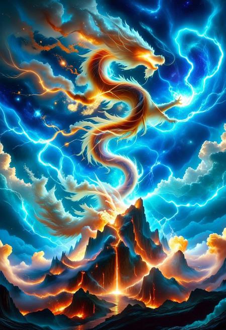 In the pillar of plasma that reaches the sky, there is a door of light with clear outlines, reaching a height of a hundred zhang, with a majestic aura.
This door of light is built on layers upon layers of white fire.
It is as if white fire are cast into its throne.
But it is not purely a door of light, it is a mixture of rain, wind, thunder, lightning, yin and yang, the five elements, the heavenly stems and earthly branches, a mixture of all things, like a combination of all things in the world.
It symbolizes stars, symbolizes supernova, symbolizes explosion, symbolizes cosmos, symbolizes energy.
epic, majestic, fantasy, dreamy, perspective, moody, magical, light and shadow, space, astronomical themes, magnificent, celestial, ethereal, 
(beautiful, detailed, textural, artistic, unreal engine, octane rendering, Anti-Aliasing, sharp focus, vivid, vibrant, best texture quality, very aesthetic), (((intricate details, highly detailed, ultra-detailed, absurdres))), 
midjourneyv6.1, slime-morph