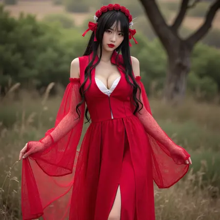 cosplay red dress costume | Concept clothing 1