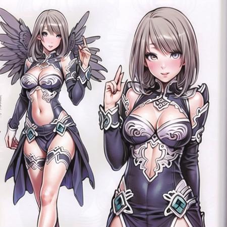 (masterpiece:1.4), (best quality:1.4), fantasy, extremely detailed, intricate, hyper detailed, illustration,soft lighting,  1girl, Grey short_hair_with_long_locks, dress,  blush, (perfect_face), detailed_background, (doujinshi:1.2), , colored_pencil_\(medium\)    <lora:YamashitaShunya-000004:0.75>