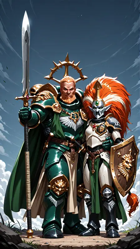Warhammer 40K - Eternal Hunt Lion El’Jonson X Jain Zar