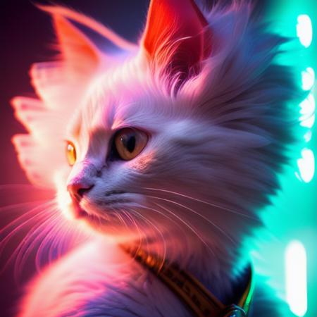 RAW photo by Jordan Grimmer, detailed portrait of a (cat:1.2), wearing (white HAROQUE:1.1), synthwave, retrowave, cyberpunk,
, intricate details, modelshoot style, dreamlikeart, dramatic lighting. 8k, highly detailed, trending artstation,