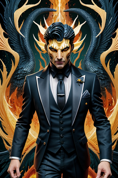 style of ral-3dcubes, [ (stylized by Tang Yau Hoong:0.7) | Greg Rutkowski], Water color painting, (Yellow theme:0.7) , (Man:1.3) Shadowmage, ð«, in suit, The suit is made from cotton, Twinkling lava pit, Vivid, Victorian Gothic Art, Saturated, arthouse, <lora:ral-3dcubes-sd15_epoch_9:0.75>, elegant, dynamic dramatic atmosphere, dynamic cinematic color, shiny, perfect symmetry