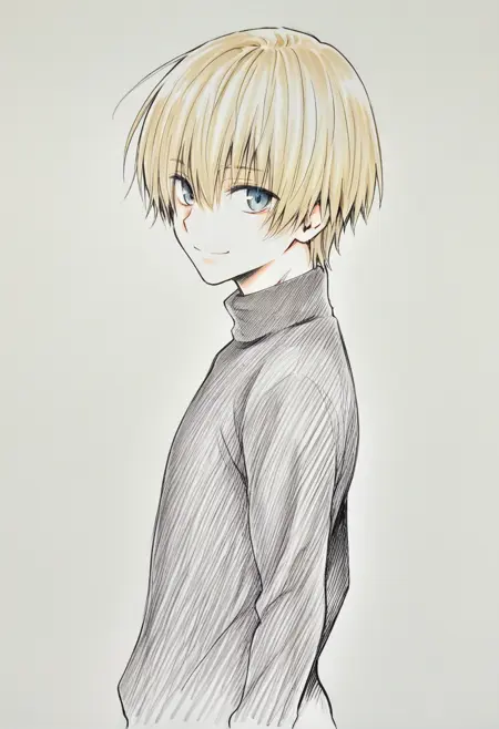 Kentaro Yabuki Pencil Style for Prefect Illustrious XL