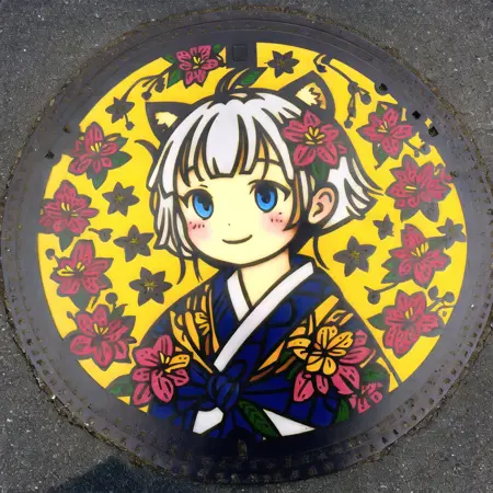 Japanese manhole cover