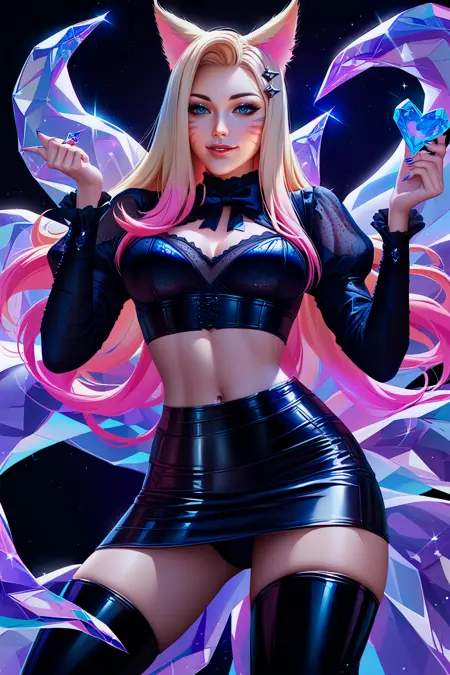 KDA Ahri from League of Legends 4 Outfits | Pony / 1 Outfit SD1.5