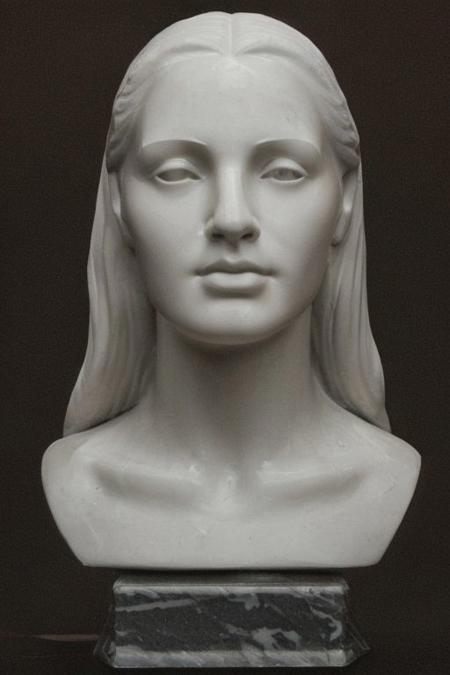 In the dimly lit tavern, amidst the swirling haze of pipe smoke and the flickering glow of oil lamps, sat a figure with an unmistakable air of mystery. Her face, resembling the chiseled features of a forgotten statue, bore the mark of a life lived on the edge of shadows and secrets. An oblong face, with a forehead that seemed as smooth and unyielding as polished marble, spoke of a mind adept at hiding thoughts behind a mask of stoicism. Atop this fortress of composure perched a nose, sharp and angular like the prow of a ship cutting through the night, leading the way with unerring purpose.