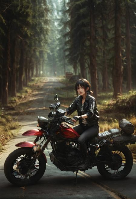 ruanyi0960,motorcycle,outdoors,forest