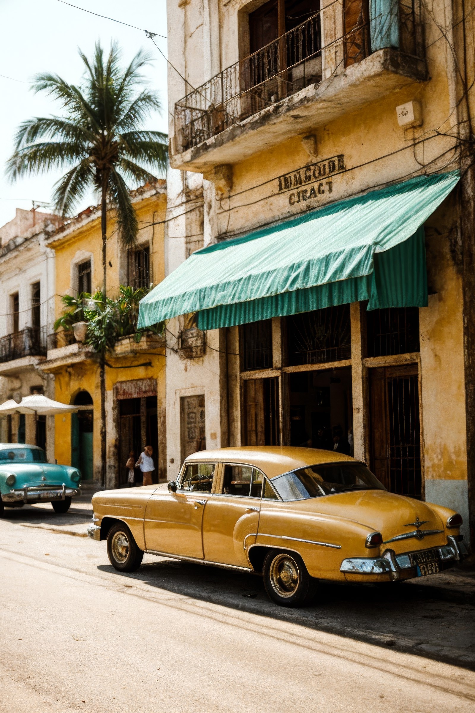 cinematic film still, shallow depth of field, highly detailed, gorgeous, film grain, During a serene afternoon, a Havana c...