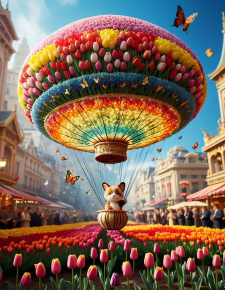 cinematic film still breathtaking jaynl-tm
<lora:TulipMania:1> made of tulips <lora:add-detail-xl:1> whimsical closeup, cute, adorable, whimsical, comics art by Masamune Shirow and Osamu Tezuka, Manga, in the midst of a vast, empty room filled with colorful flowers and butterflies, a miniature centipedeShamanic drum glimmers as it vibrates to life in its center. The intricate patterns on each stem and lever are playful yet delightfully cute, bursting to the touch as the scene begins to dance with an adorable array of animals. The air is thick with anticipation of this magical masterpiece, as they move around with all their might in perfect unyielding harmony and magic, ready for something that will leave the audience feeling both whimsical and nostalgic. British impressionism, stunning beauty, psychological exploration, impression of movement, tactile and 3D effects, Beat Generation, fantasy characters, dreamlike and haunting imagery, movie poster style, masterpiece, award-winning, action scene, whimsical, professional, highly detailed, shallow depth of field, vignette, highly detailed, high budget Hollywood film, bokeh, cinemascope, moody, epic, gorgeous, film grain, highly complex, confident, contemporary, magical atmosphere, dynamic dramatic atmosphere, striking, masterpiece, award-winning, professional, highly detailed, shallow depth of field, vignette, highly detailed, high budget Hollywood film, bokeh, cinemascope, moody, epic, gorgeous, film grainâââ