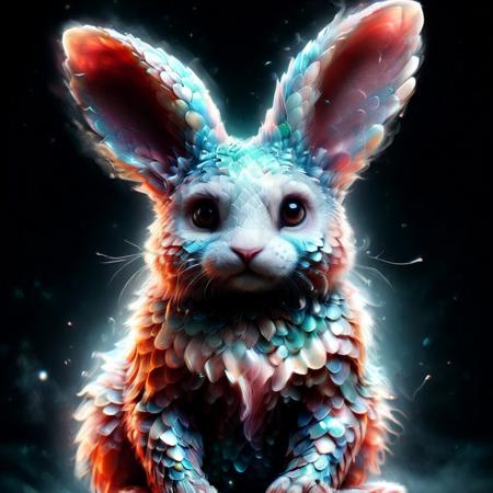a stylish woman,a dreamy man,Bunny Girl,Aasimar,Red Panda,Volkswagen, Demon Girl,mystical Avalon,rembrandt lighting, (HD, masterpiece, best quality, hyper detailed, ultra detailed, super realistic),amazing,  , p1nk1r1sc4l3s, made out of iridescent scales, mad-wsps, made of mad-wsps, mad-nbla, xl_more_art-full_v1<lora:sdxl\PinkieIriSclsSDXL-v1.safetensors:1.0:1.0> <lora:sdxl\Wisps_of_Light_SDXL.safetensors:0.31:0.31> <lora:sdxl\Space_Nebula_Style_SDXL.safetensors:0.47000000000000003:0.47000000000000003> <lora:sdxl\xl_more_art-full_v1.safetensors:0.43:0.43>