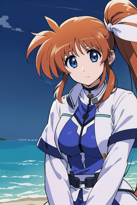 nanohatakamachi, <lyco:nanohatakamachiv2-lyco-nochekaiser:1>,
nanoha takamachi, (takamachi nanoha:1.5), long hair, blue eyes, brown hair, hair ribbon, (side ponytail:1.5), white ribbon,
BREAK magical girl, jacket, collar, puffy sleeves, long sleeves, white jacket,
BREAK looking at viewer, full body, upper body,
BREAK outdoors, city, sky,
BREAK <lyco:GoodHands-beta2:1>, (masterpiece:1.2), best quality, high resolution, unity 8k wallpaper, (illustration:0.8), (beautiful detailed eyes:1.6), extremely detailed face, perfect lighting, extremely detailed CG, (perfect hands, perfect anatomy),