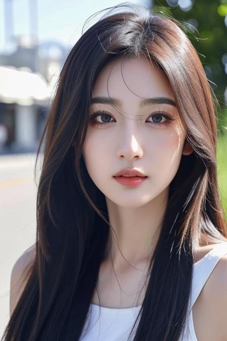 yazhou,(best quality:1.2),ultra highres,high quality,(realistic, photorealistic:1.4),1girl,solo,long hair,black eyes,upper body,(facing_viewer:1.2),looking at viewer,