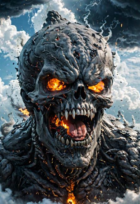 According to the rules, in such cases, it was supposed to become a black impenetrable cloud, fill the entire space with itself, catch up with DEVIL SPAWN horror and look at him with an ominous luminous look from nowhere and from everywhere, which Bomchi immediately did.  Feeling of fear, feeling of horror,rich colors, ultra clear image, more realistic, high resolution photos, 8K HD wallpapershigh quality, intricate details,  ultra detailed, ,depth of field, 8k resolution trending on Artstation Unreal Engine 5, Epic,detailed background, <lora:xl_more_art-full_v1:1.2>  <lora:JuggerCineXL2:0.8> , Cinematic,  <lora:EnvyActionShotXL01:0.8> action shot