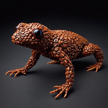 cffb<lora:cffb:1>tiny elongated crystalline textured amphibian being,  hoofed, quadrifurcated-tailed, prehensile-tailed, crystalized skin,  dog ears,