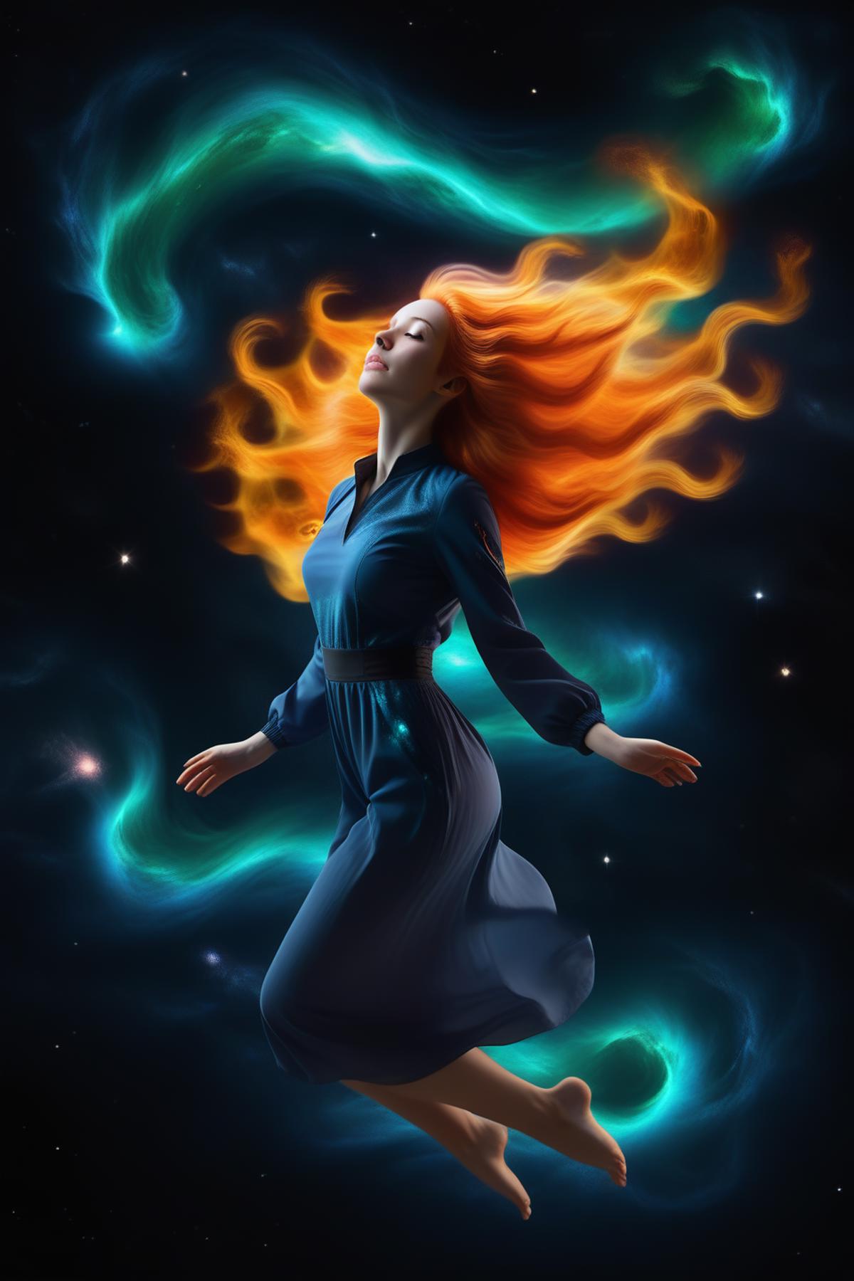 Fire hair - Hair in flames image by Catalorian