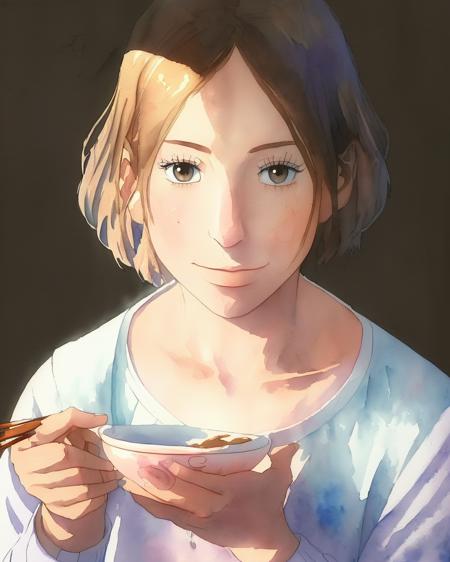 watercolor, masterpiece, perfect lighting,
eating , portrait, ItoSerika, <lora:ItoSerika:1>,