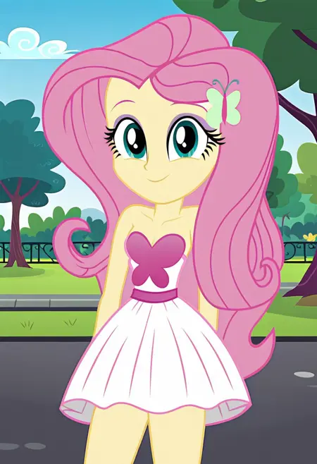 Fluttershy strapless butterfly dress - Clothing