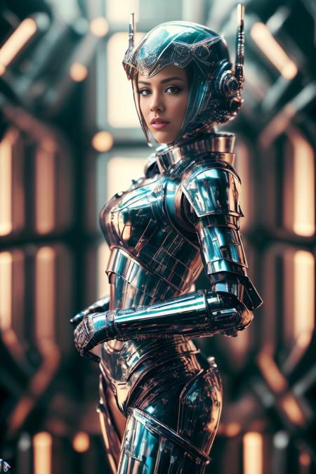 <lora:GlassTech:1>, ((beautiful woman)) wearing a glasstech armor, hyper detailed, intricate design, insanely detailed, fine details, in a space ship