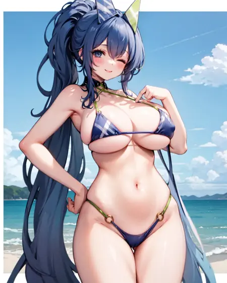 New Jersey (Midsummer Leisure) (Azur Lane) 新泽西/花园 泳装