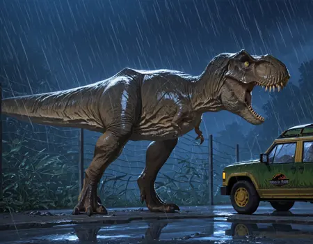 Tyrannosaurus - Jurassic Park  ( Illustrious )