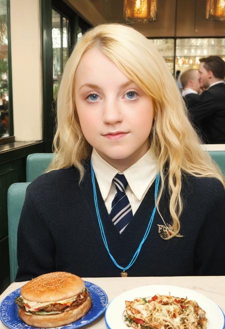 lunaLovegood blonde blue eyes long hair