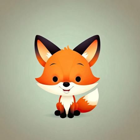 cartoon portrait of Red Fox in jmawx style, cute chibi, simple gradient background, full character, smile, detailed facial features   <lora:Jerrod_Maruyama_Style_XL_V4.2-000011:0.9>