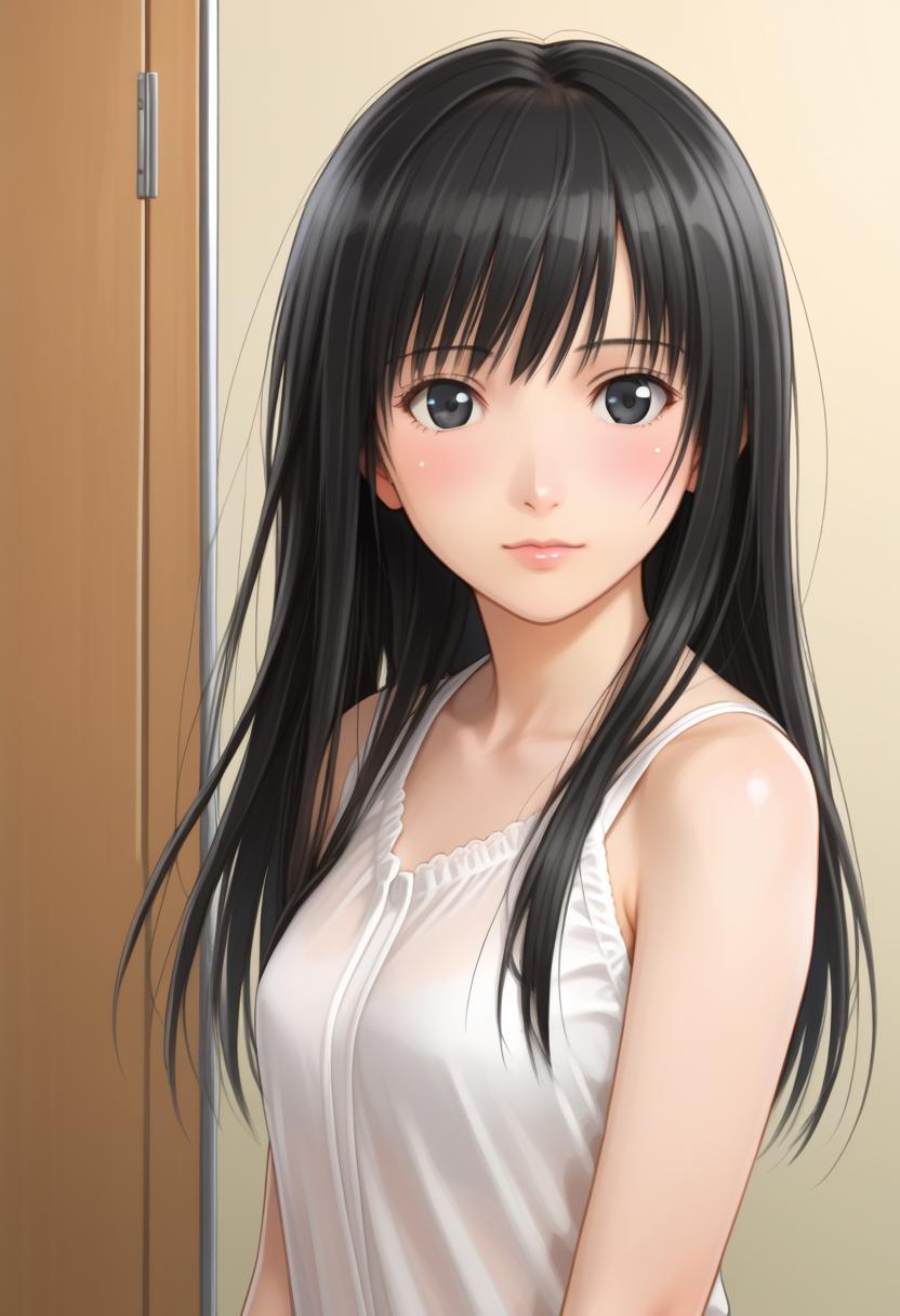 1girl,ayatsuji tsukasa,amagami,black hair,long hair,black eyes