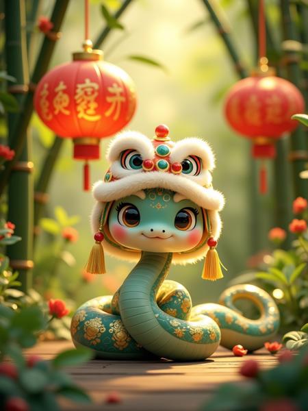 Cute Snake New Year | Lâm Panda F1
