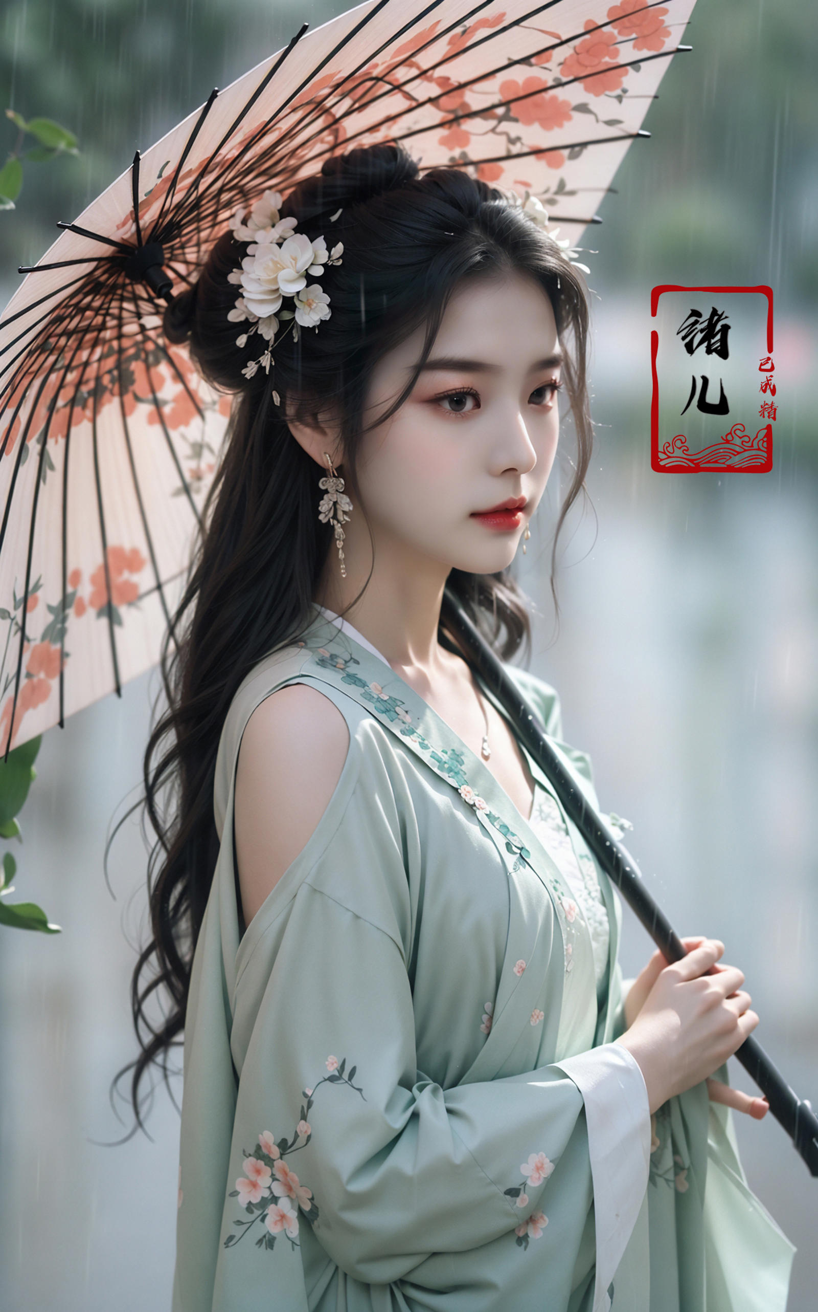 绪儿-伞中仙Fairy Under Umbrella image by XRYCJ