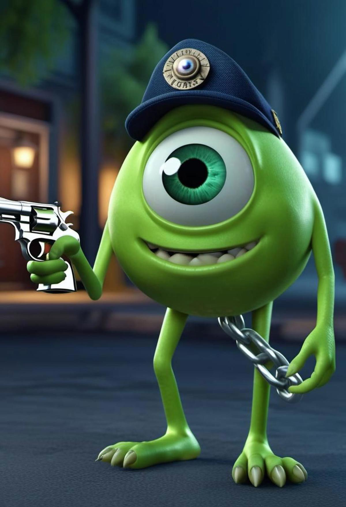 Mike Wazowski - SDXL image by Red_Raven