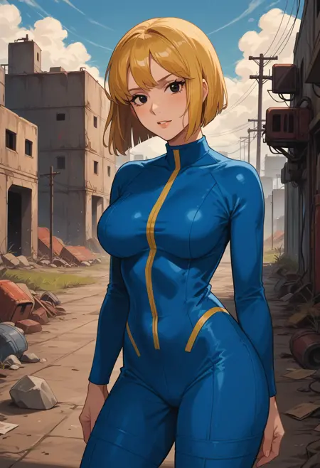 Vault girl, (Fallout), LoRA, PonyXL