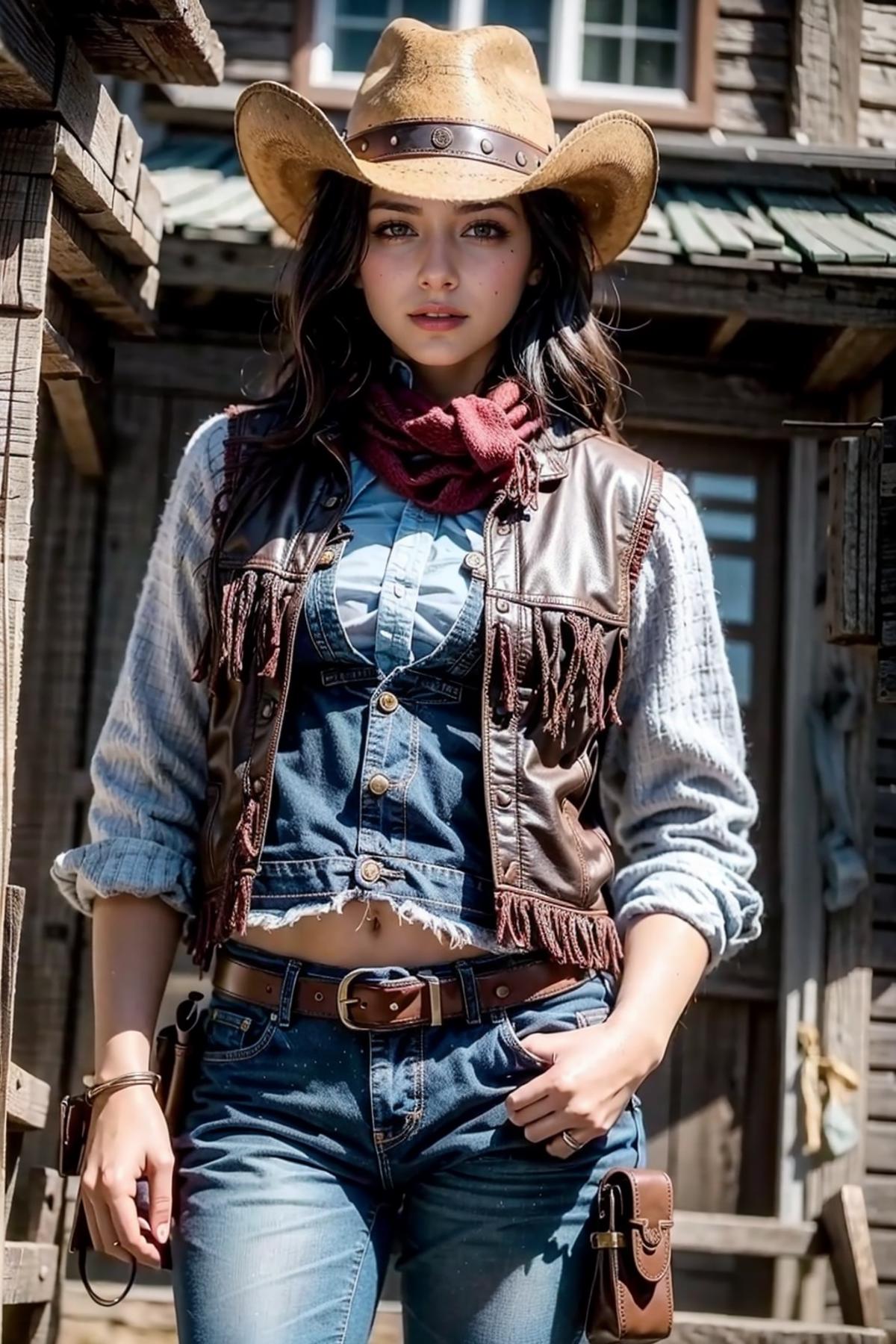 Cowgirl outfit image by feetie