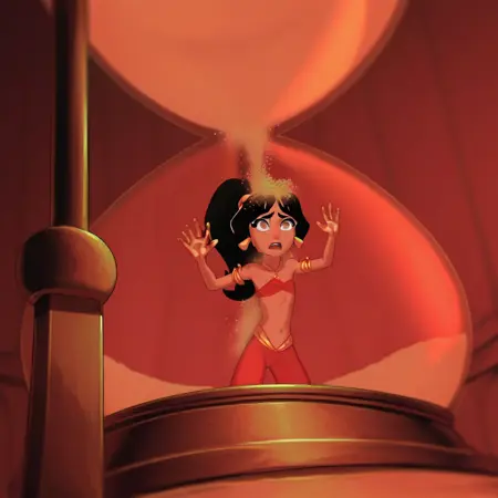 Trapped in giant hourglass Test 3