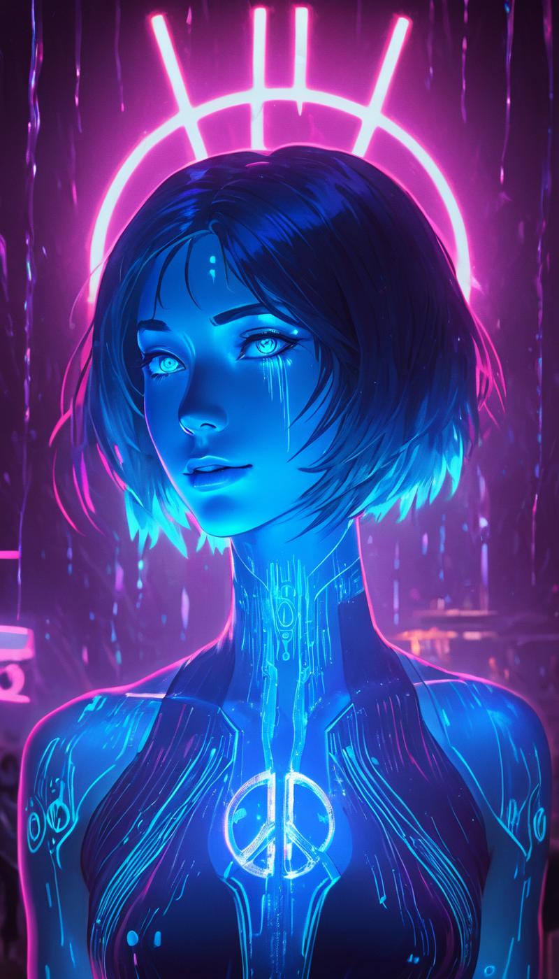 Cortana [Halo] LoRA SD1.5 & SDXL1.0 image by Hevok