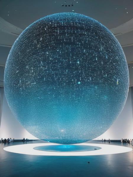 <lyco:OlafurEliasson:1.0> epic huge intricate insanely detailed impossible magical dramatic alien translucent event, oversized objects, thx sound, imposing monumentality, movie poster, barbara hepworth, in the style of Olafur Eliasson,