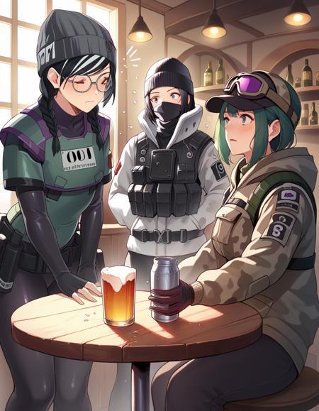 Ash, Dokkaebi, Ela, Frost / Rainbow Six Siege (Illustrious / Pony) pony