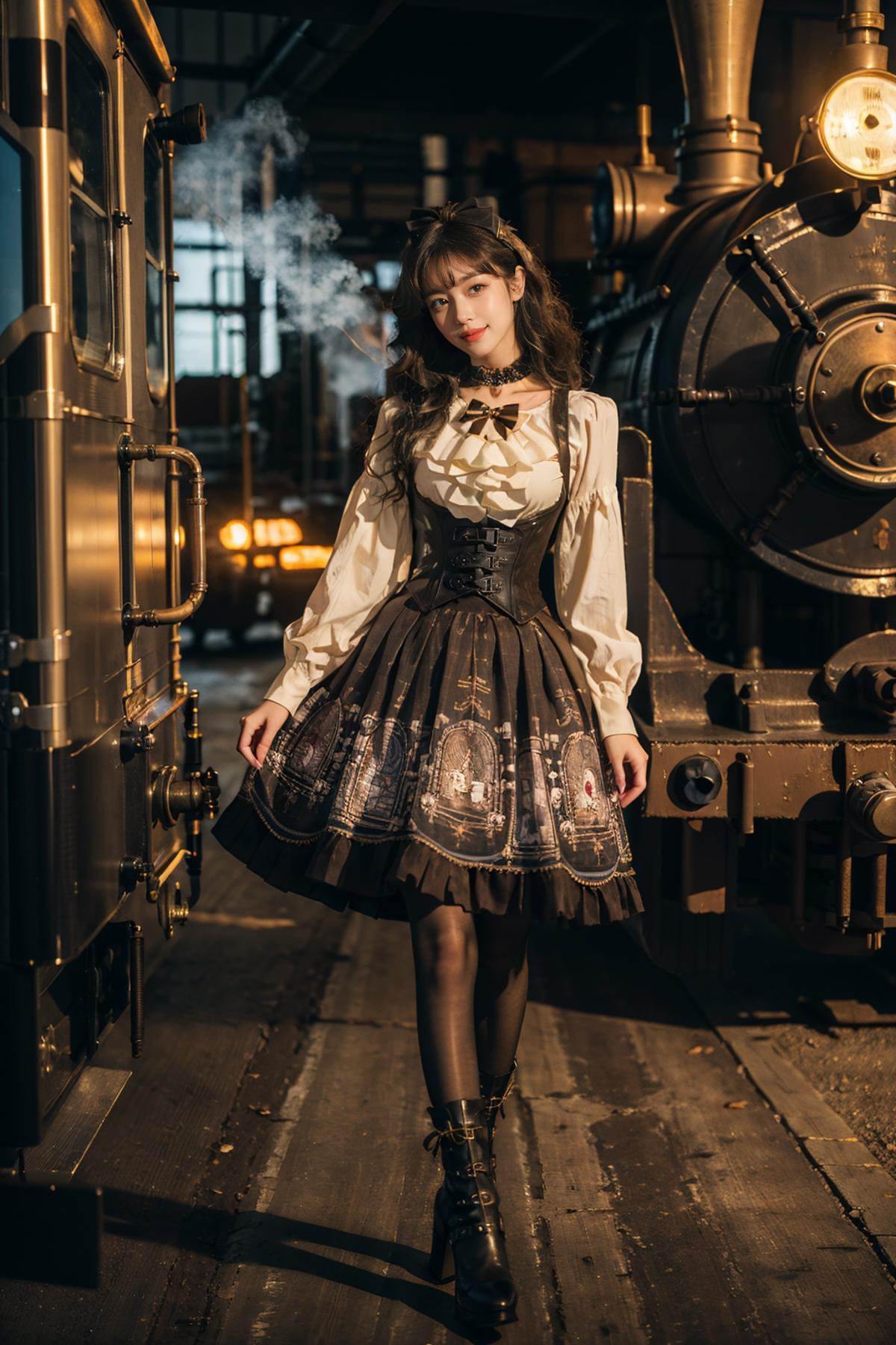 [Realistic] Steampunk style dress | 蒸汽朋克风裙子 image by cyberAngel_