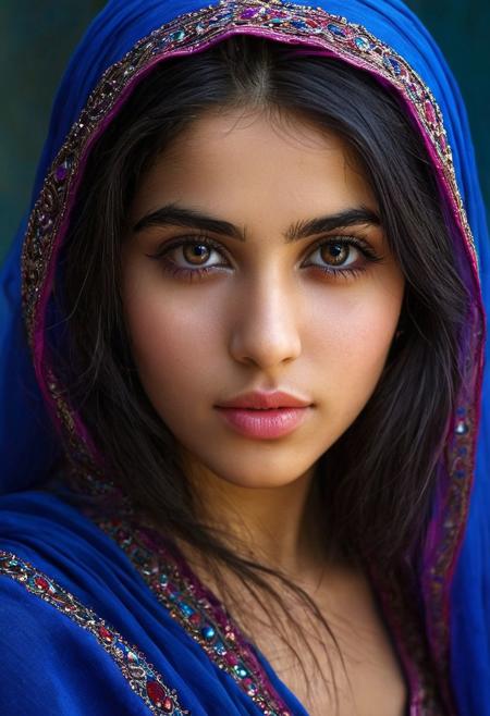 Persian Girl.(photo by David Uzochukwu and Yldz Moran:1.2), award winning,
(aesthetic of landscapes with sorcerous atmosphere:0.5), subsurface scattering (sss), full depth,
unique exceptional artistic triumph with sublime details,
(sapphire blue and fuchsia colors:0.1),