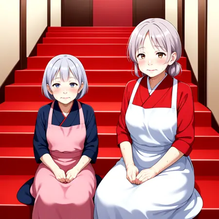 the restaurant of many orders with red stairs