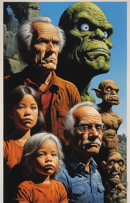 style of Richard Corben