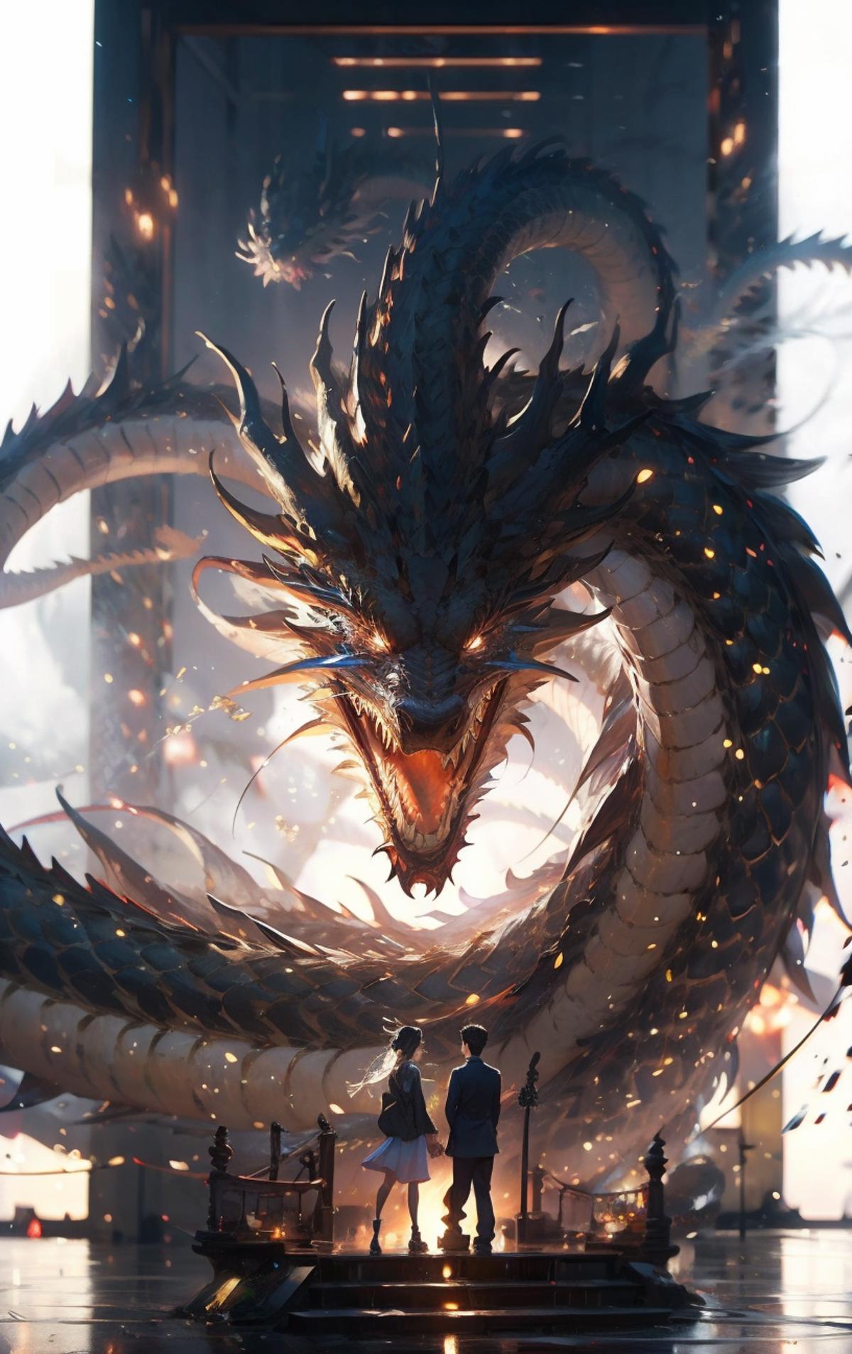 龙神幻想/Chinese dragon Lora image by nuaion