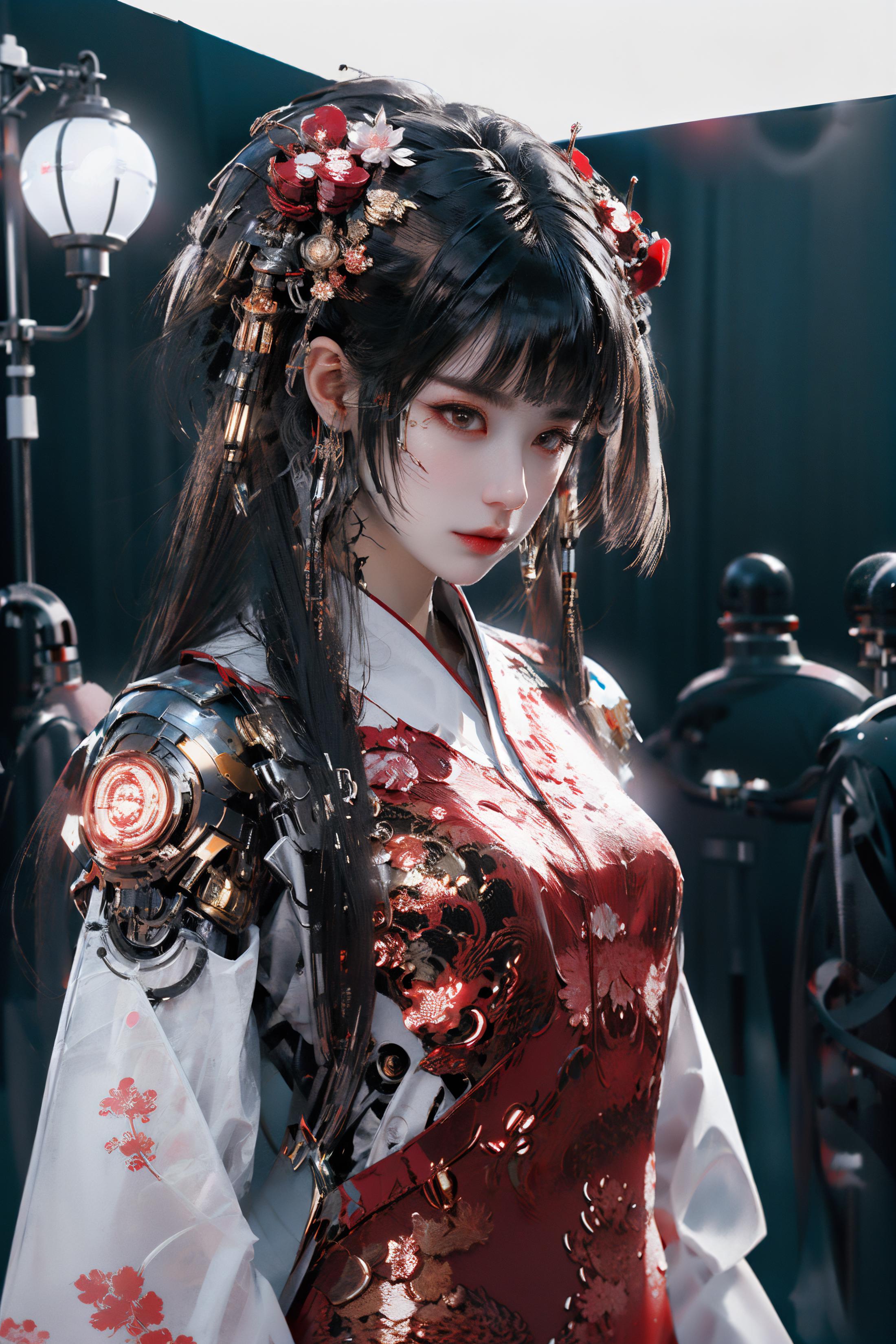 Cyberhanfu 赛博国风/Cyber Chinese style image by killcc