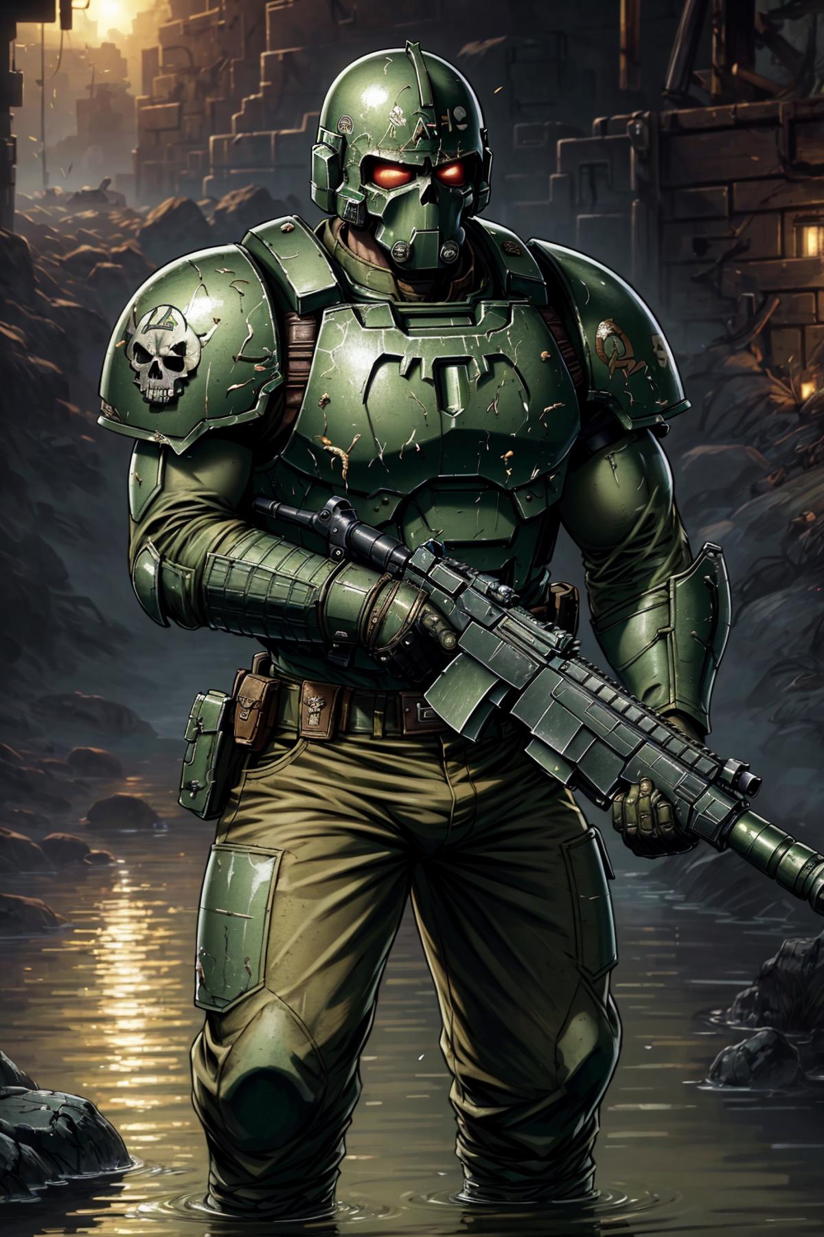 Warhammer 40k Imperial Guardsman image by Flintmongoose
