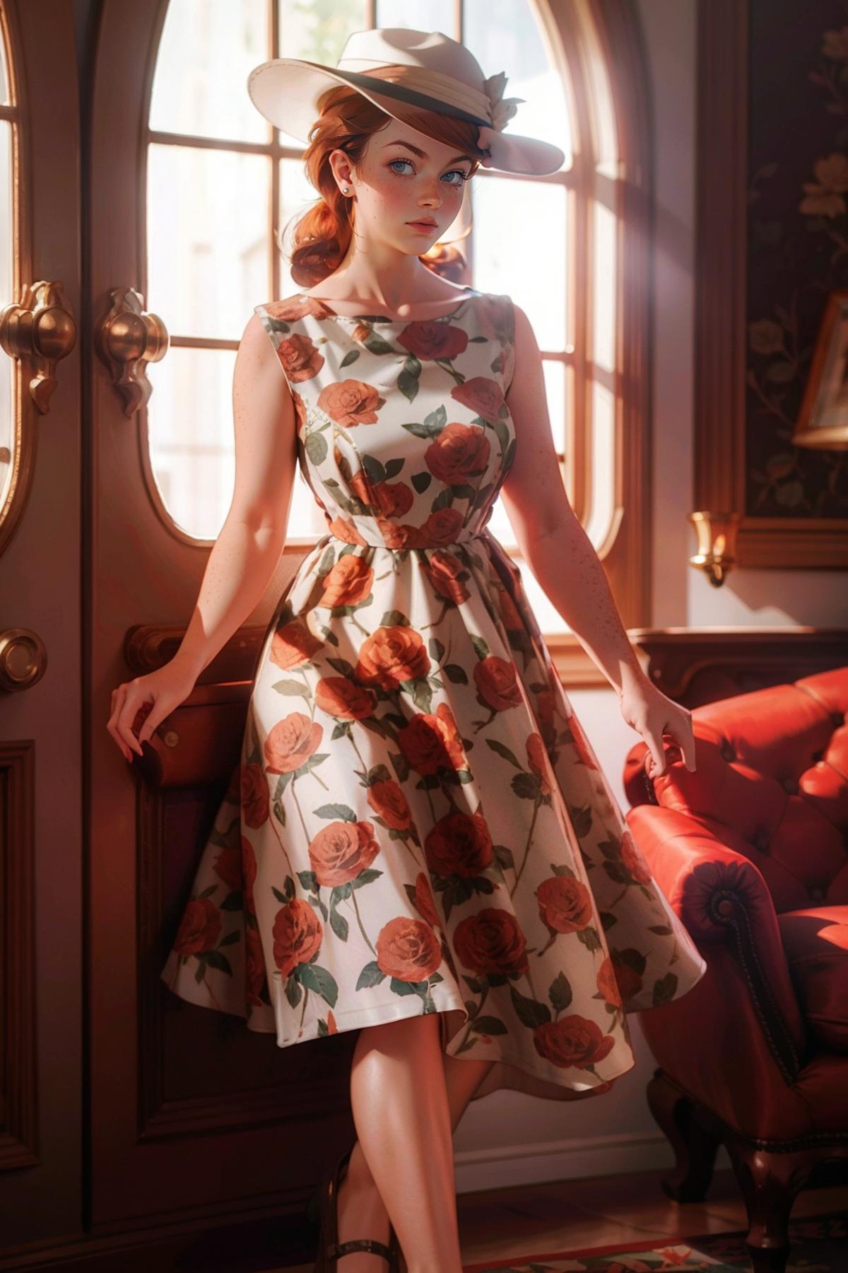 Retro Floral Dress image by freckledvixon